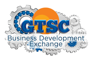 A logo for the business development exchange.
