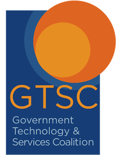 A logo of government technology and services.